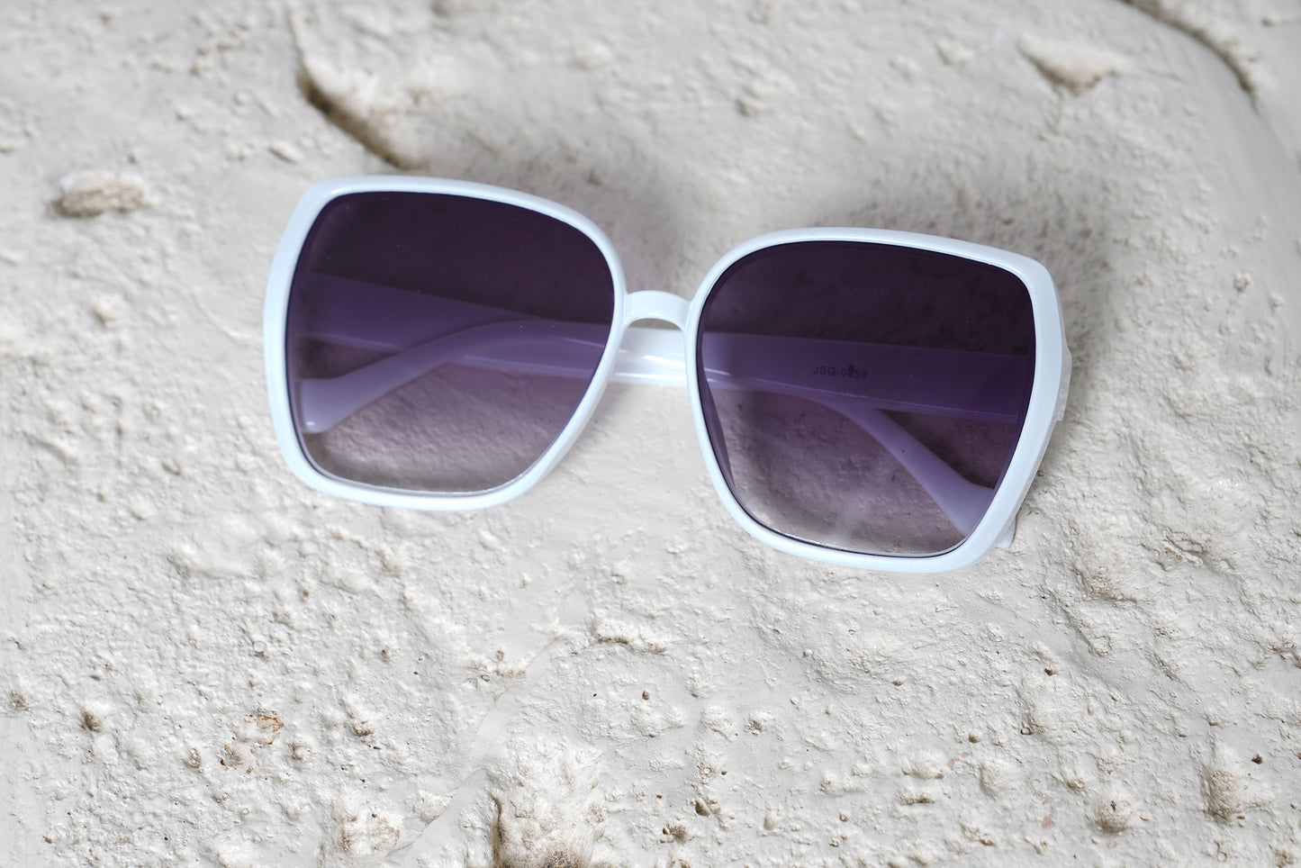 Butterfly Side White Sunglasses